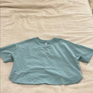 Old Navy Women's Aqua Short Sleeve Tee